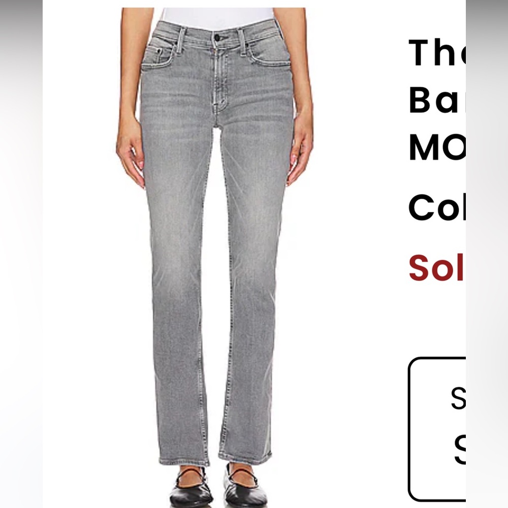 MOTHER Gray Boot Cut Jeans Classic Style